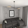 Lampa sufitowa LOTUS 2 BL NATURAL 1463/2 EMIBIG