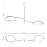 Lampa sufitowa LOTUS 2 BL NATURAL 1463/2 EMIBIG