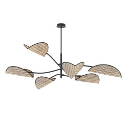 Lampa sufitowa LOTUS 6 BL NATURAL 1463/6 EMIBIG