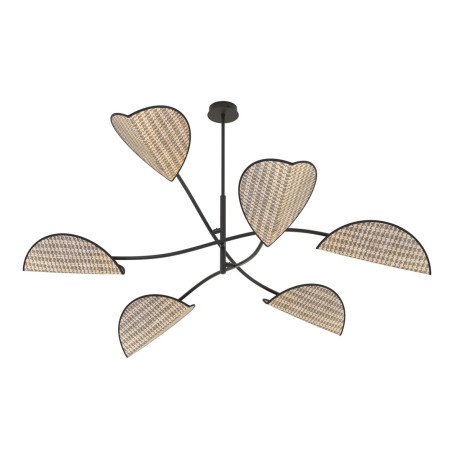 Lampa sufitowa LOTUS 6 BL NATURAL 1463/6 EMIBIG