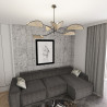 Lampa sufitowa LOTUS 6 BL NATURAL 1463/6 EMIBIG
