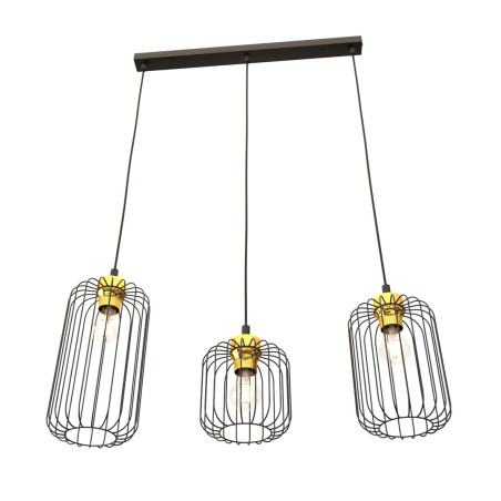 Lampa wisząca VANDER 3 BL GOLD 1364/3 EMIBIG