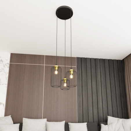 Lampa wisząca VANDER 3PREM BL GOLD 1364/3PREM EMIBIG