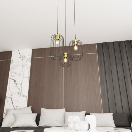 Lampa wisząca VANDER 3PREM BL GOLD 1364/3PREM EMIBIG