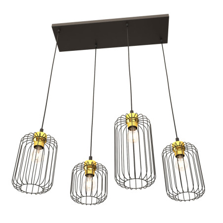 Lampa wisząca VANDER 4 BL GOLD 1364/4 EMIBIG