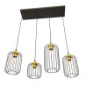Lampa wisząca VANDER 4 BL GOLD 1364/4 EMIBIG