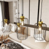 Lampa wisząca VANDER 4 BL GOLD 1364/4 EMIBIG