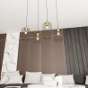 Lampa wisząca VANDER 4 BL GOLD 1364/4 EMIBIG