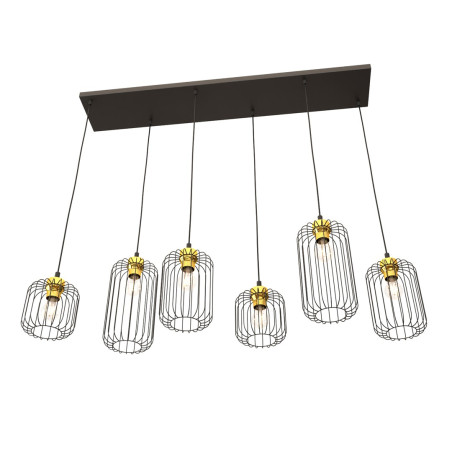 Lampa wisząca VANDER 6 BL GOLD 1364/6 EMIBIG