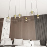 Lampa wisząca VANDER 6 BL GOLD 1364/6 EMIBIG