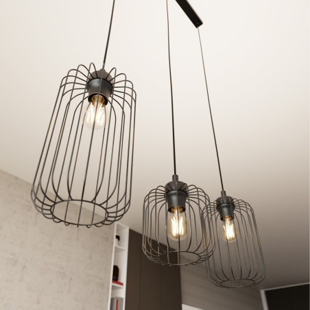 Lampa wisząca VANDER 3 BL 1365/3 EMIBIG