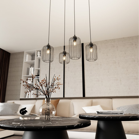 Lampa wisząca VANDER 4 BL 1365/4 EMIBIG