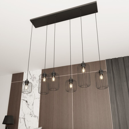 Lampa wisząca VANDER 6 BL 1365/6 EMIBIG