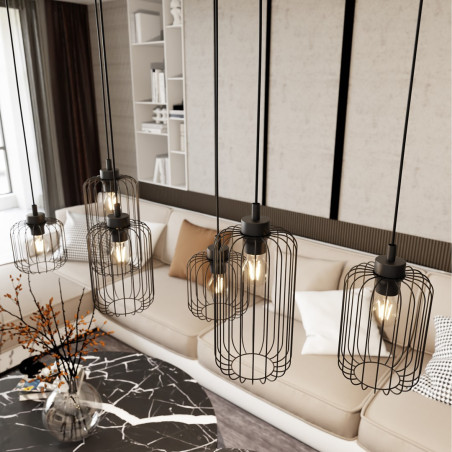 Lampa wisząca VANDER 6 BL 1365/6 EMIBIG