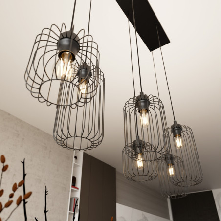 Lampa wisząca VANDER 6 BL 1365/6 EMIBIG