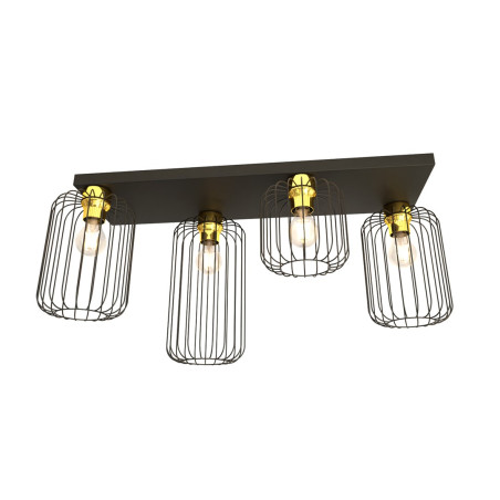 Lampa sufitowa BARN 4 BL GOLD 1366/4 EMIBIG