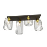 Lampa sufitowa BARN 4 BL GOLD 1366/4 EMIBIG