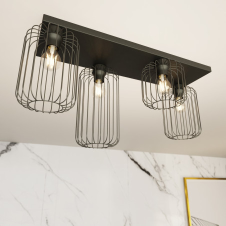 Lampa sufitowa BARN 4 BL 1367/4 EMIBIG