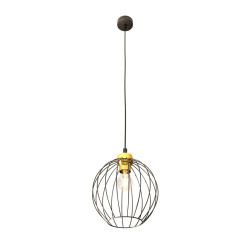 Lampa wisząca NANDO 1 BL GOLD 1368/1 EMIBIG