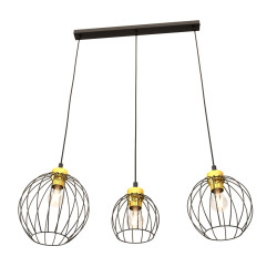 Lampa wisząca NANDO 3 BL GOLD 1368/3 EMIBIG