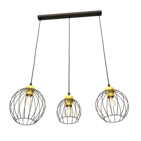 Lampa wisząca NANDO 3 BL GOLD 1368/3 EMIBIG