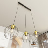 Lampa wisząca NANDO 3 BL GOLD 1368/3 EMIBIG