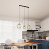 Lampa wisząca NANDO 3 BL GOLD 1368/3 EMIBIG