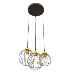 Lampa wisząca NANDO 3PREM BL GOLD 1368/3PREM EMIBIG
