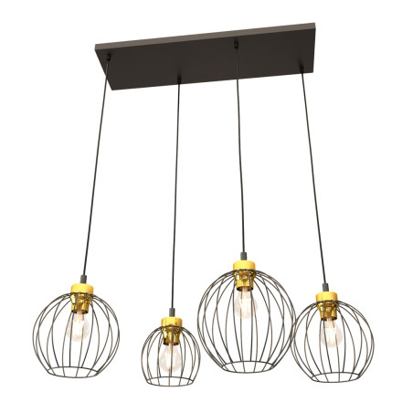 Lampa wisząca NANDO 4 BL GOLD 1368/4 EMIBIG