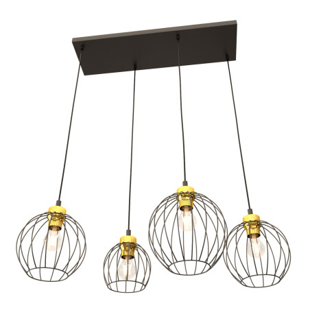 Lampa wisząca NANDO 4 BL GOLD 1368/4 EMIBIG