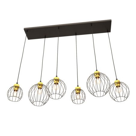 Lampa wisząca NANDO 6 BL GOLD 1368/6 EMIBIG