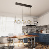 Lampa wisząca NANDO 6 BL GOLD 1368/6 EMIBIG