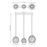 Lampa wisząca NANDO 3 BL 1369/3 EMIBIG