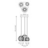 Lampa wisząca NANDO 3PREM BL 1369/3PREM EMIBIG