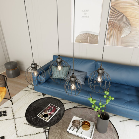 Lampa wisząca NANDO 4 BL 1369/4 EMIBIG