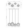 Lampa wisząca NANDO 4 BL 1369/4 EMIBIG
