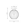 Lampa sufitowa NEST 1 BL GOLD 1370/1 EMIBIG
