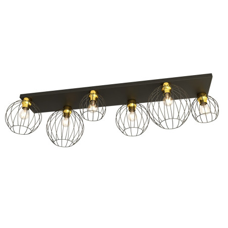Lampa sufitowa NEST 6 BL GOLD 1370/6 EMIBIG
