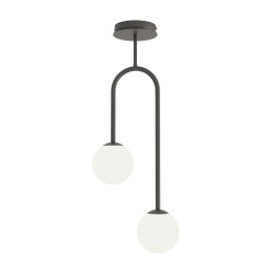 Lampa wisząca ATRIA 2 BL OPAL 1383/2 EMIBIG