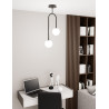 Lampa wisząca ATRIA 2 BL OPAL 1383/2 EMIBIG