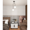 Lampa wisząca ATRIA 2 BL OPAL 1383/2 EMIBIG
