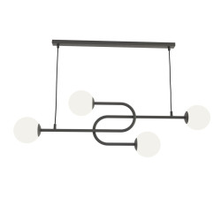 Lampa wisząca ATRIA 4 BL OPAL 1383/4 EMIBIG