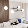 Lampa wisząca ATRIA 4 BL OPAL 1383/4 EMIBIG