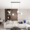 Lampa wisząca ATRIA 4 BL OPAL 1383/4 EMIBIG