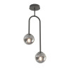Lampa wisząca ATRIA 2 BL GRAFIT 1384/2 EMIBIG