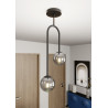 Lampa wisząca ATRIA 2 BL GRAFIT 1384/2 EMIBIG