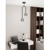 Lampa wisząca ATRIA 2 BL GRAFIT 1384/2 EMIBIG