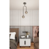 Lampa wisząca ATRIA 2 BL GRAFIT 1384/2 EMIBIG