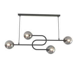 Lampa wisząca ATRIA 4 BL GRAFIT 1384/4 EMIBIG