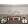 Lampa wisząca ATRIA 4 BL GRAFIT 1384/4 EMIBIG